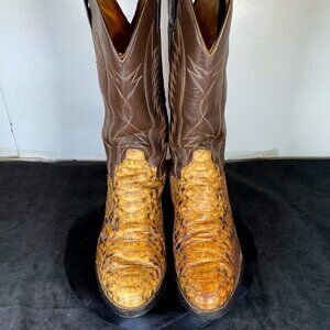 Vintage, Men's Python Cowboy Boots, Made in Mexico,  Size 10 D,